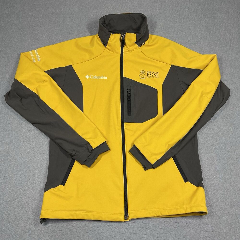 Columbia Titanium Jacket Womens Medium Yellow Portland Rose Festival Gorpcore